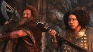 Sophia Nomvete with Owain Arthur in The Rings of Power | Image via Instagram: prime video